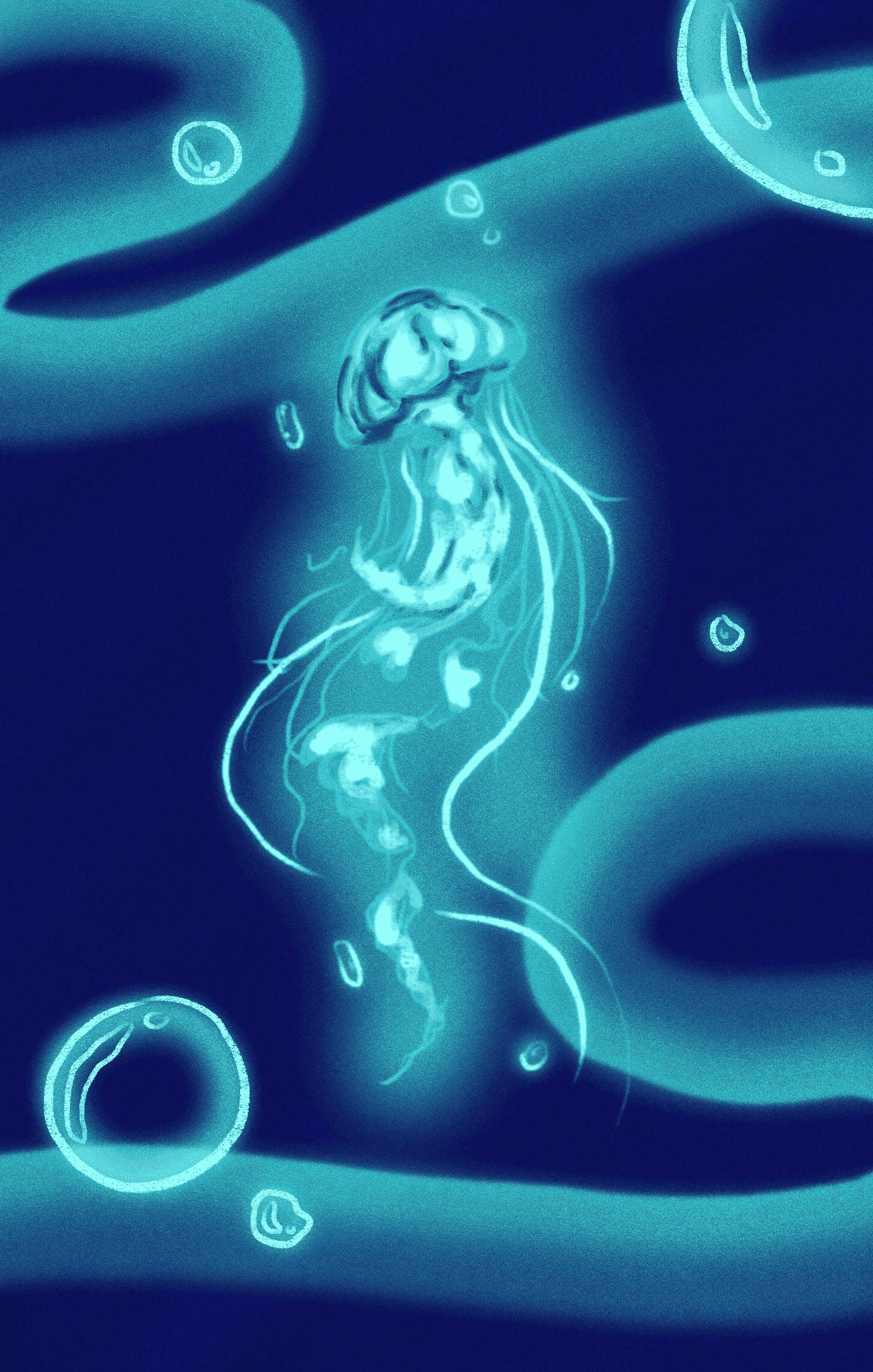 Moonjelly - Digital Wall Art