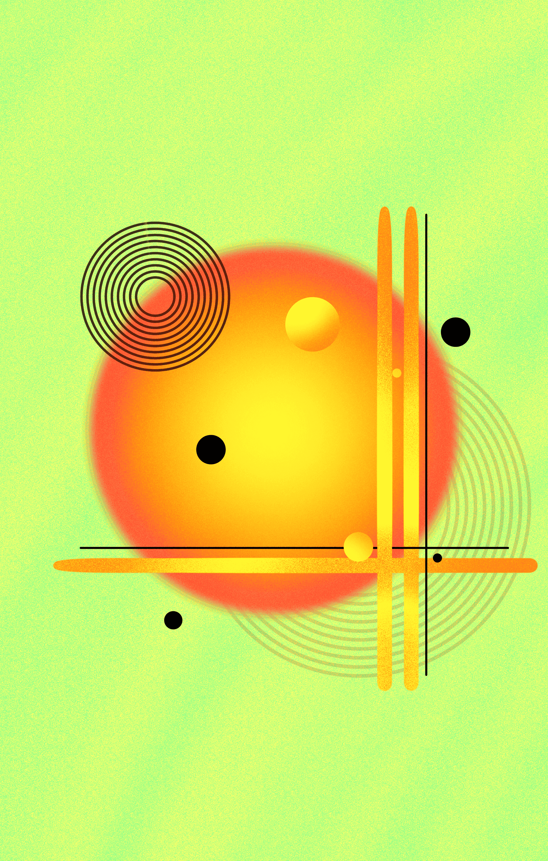 Zest On Axis - Digital Wall Art