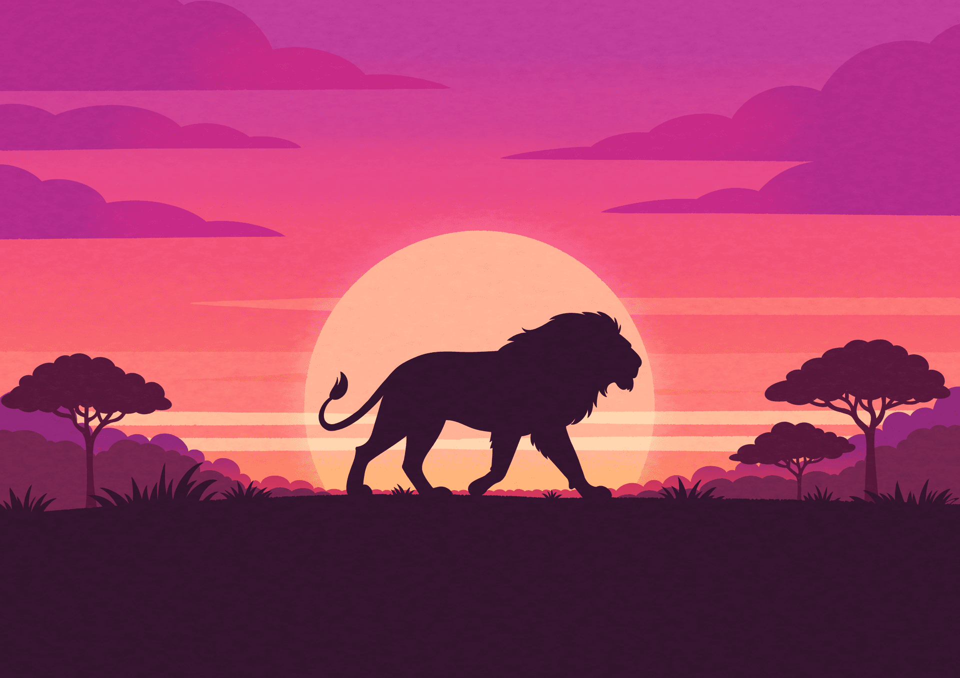 The King's Early Walk - Digital Wall Art
