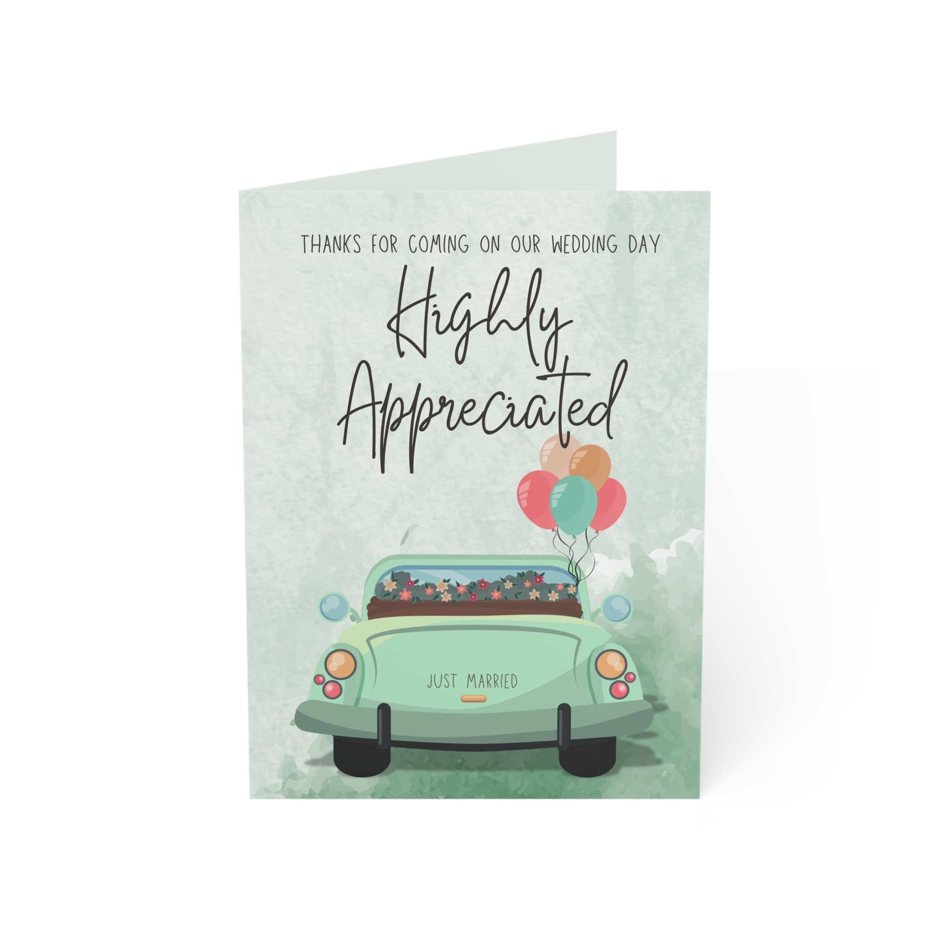 Highly Appreciated - Wedding Card