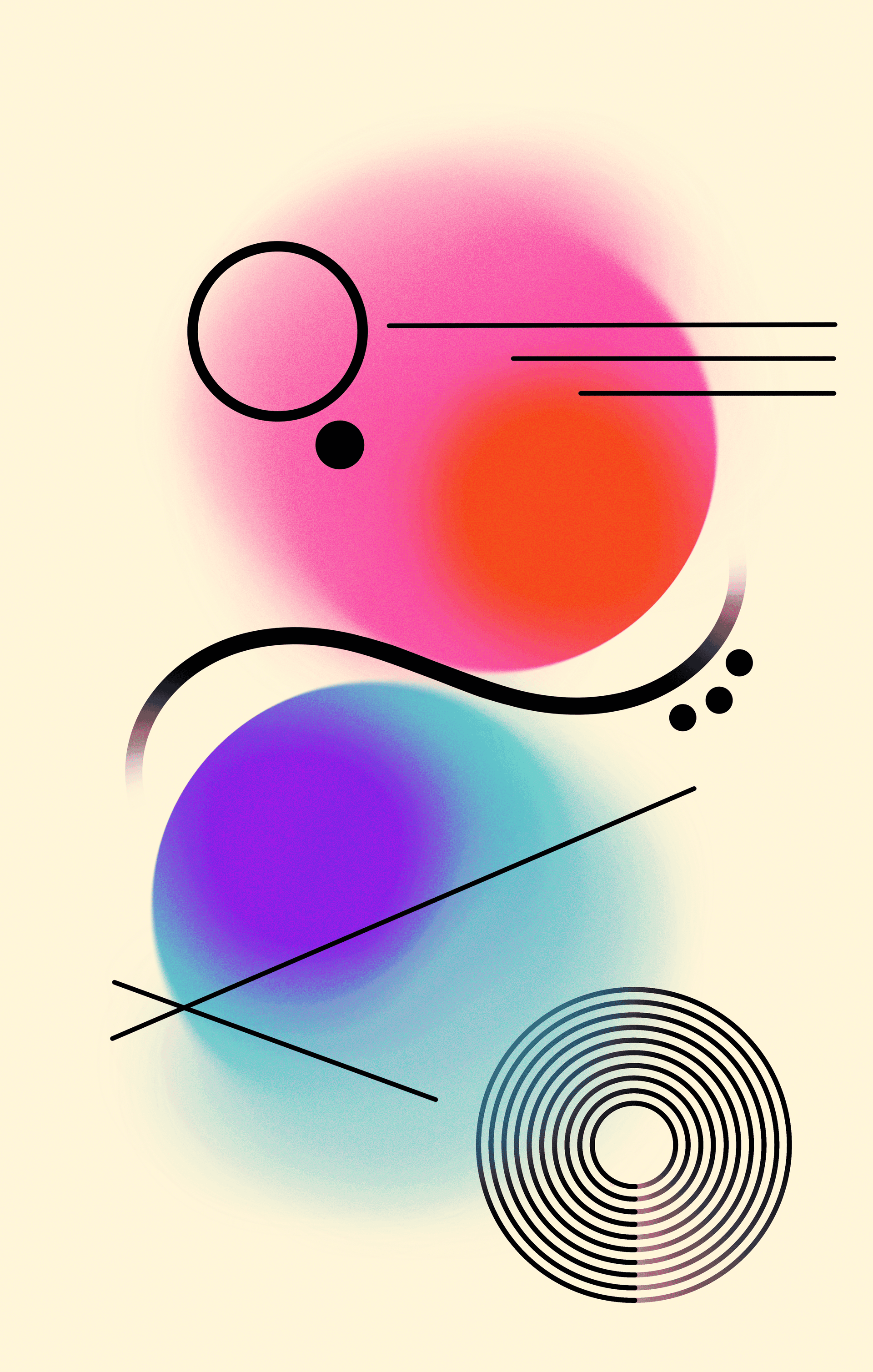 Asymmetrically Balanced - Digital Wall Art